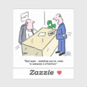 Office-Mitarbeiter wurde entdeckt Aufkleber (Blatt)