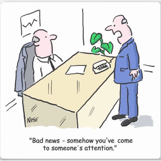 Office-Mitarbeiter wurde entdeckt Aufkleber (Vorderseite)