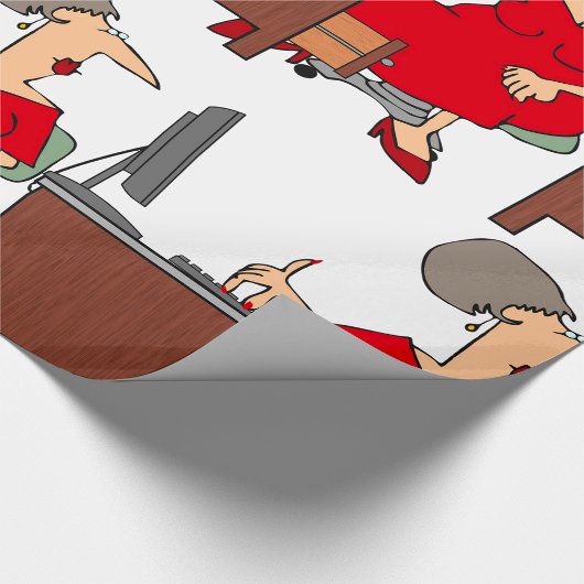 Office-Mitarbeiterin Geschenkpapier