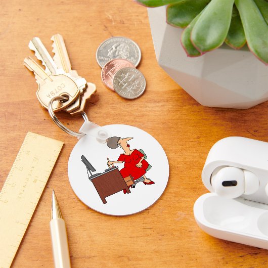 Office-Mitarbeiterin Schlüsselanhänger