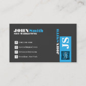 Office Modern Business Trendlogo Schwarz Visitenkarte (Vorderseite)