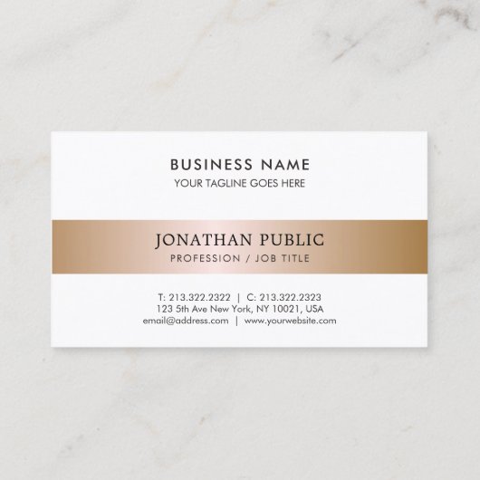 Office Modern Stylish Director Manager Luxury Visitenkarte (Rückseite)