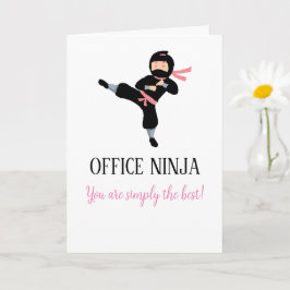 Office Ninja Administrative Appreciation Day Card Karte