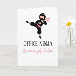 Office Ninja Administrative Appreciation Day Card Karte