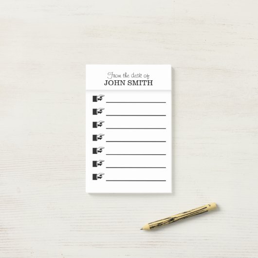 Office-Organisator Post-it®-Note PERSONALISIEREN Post-it Klebezettel (Auf Schreibtisch)