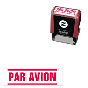OFFICE PAR AVION MAIL BRIEFMARKE (klein) Permastempel