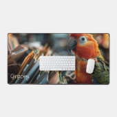 Office Parrot Personalisiert Schreibtischunterlage (Tastatur & Maus)