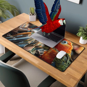 Office Parrot Personalisiert Schreibtischunterlage