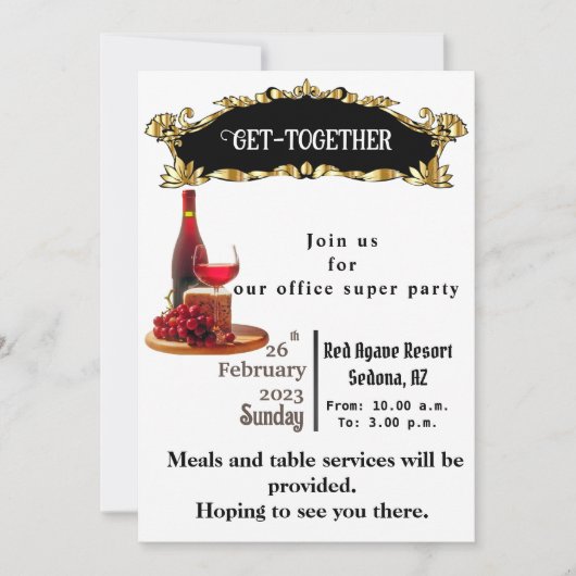 Office-Party Einladung (Vorderseite)