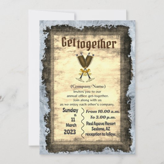 Office-Party Einladung (Vorderseite)