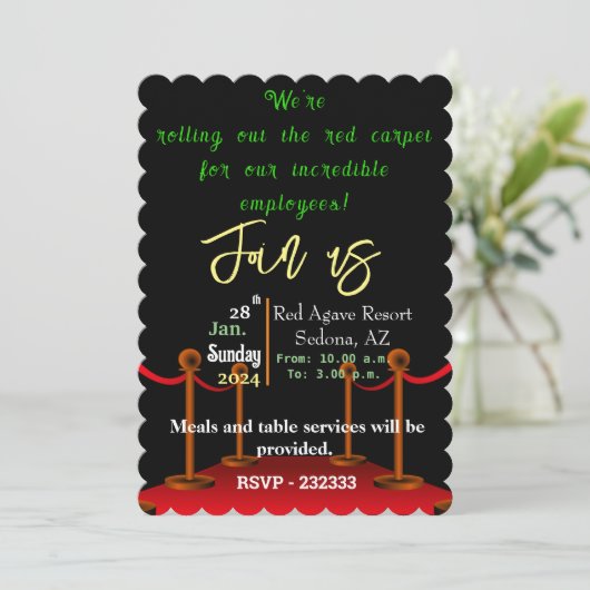 Office-Party Einladung (Stehend Vorderseite)