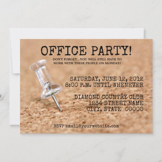 Office-Party Einladungen (Vorderseite)