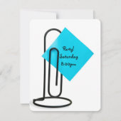 Office Party Erinnerung Post it note Einladung (Vorderseite)