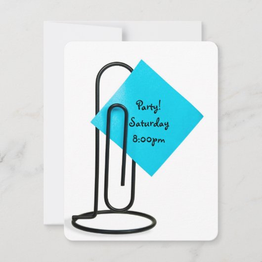 Office Party Erinnerung Post it note Einladung (Vorderseite)