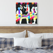 Office-Party Leinwanddruck (Insitu (Schlafzimmer))