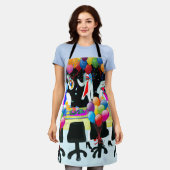 Office-Party Schürze (Getragen)