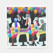 Office-Party Serviette (Vorderseite)