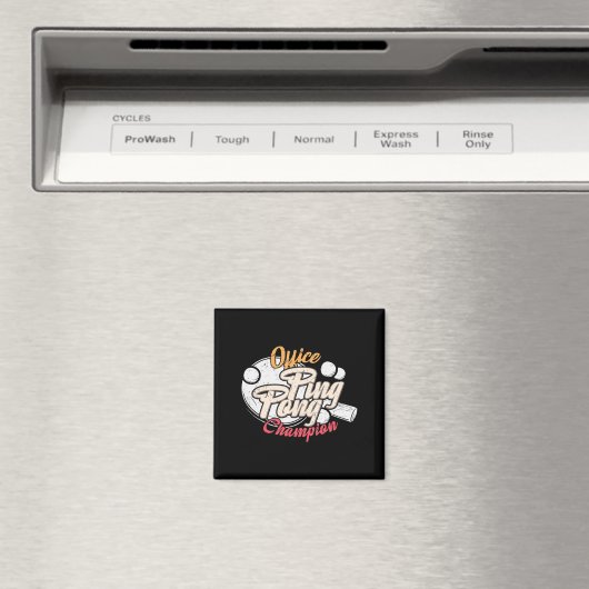 Office Ping Pong Champion Magnet (In Situ (Geschirrspüler))