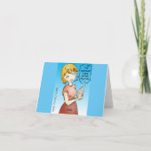 Office Policies Cartoon Card Dankeskarte (Rückseite)