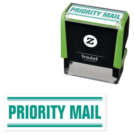 OFFICE PRIORITY MAIL SELBSTINKENDE BRIEFMARKE PERMASTEMPEL (Beispiel)