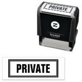 OFFICE PRIVATE SELBSTINKENDE BRIEFMARKE PERMASTEMPEL (Beispiel)