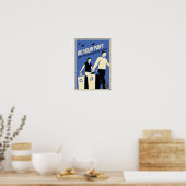 Office Propaganda: Frühstücksraum (blau) Poster (Küche)