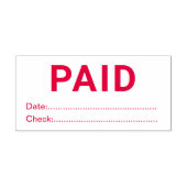 Office Ready Paid With Date And Check Permastempel (Design)