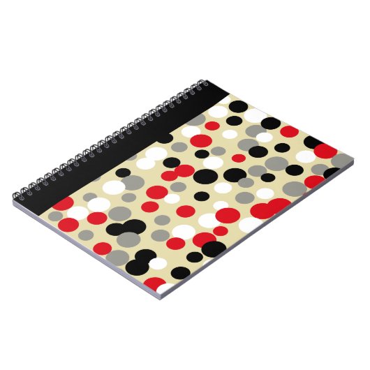 Office Red Black School Journal Notebook Geschenk Notizblock (Linke Seite)