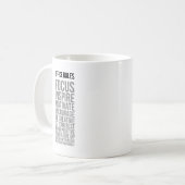 Office-Regeln Kaffeetasse (Vorderseite Links)