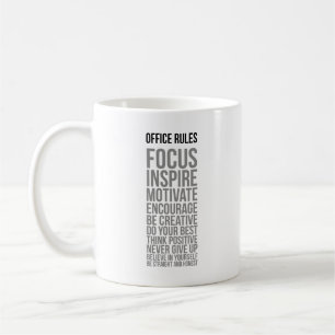 Office-Regeln Kaffeetasse