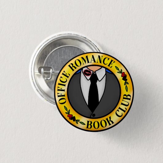 Office Romance Book Club Abzeichen Button (Vorne & Hinten)