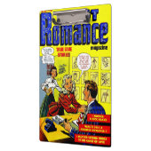 Office Romance Lady in Red Vintag Comic Klemmbrett (Links)
