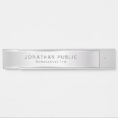 Office, School Elegante Custom Template Imitats Si Türschild (Vorderseite )
