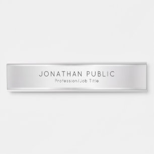 Office, School Elegante Custom Template Imitats Si Türschild