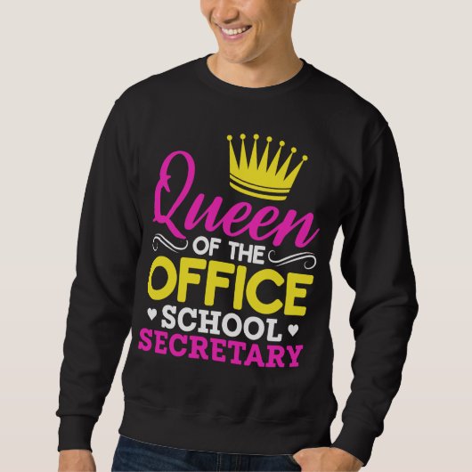 Office School Secretary Queen Women Sweatshirt (Vorderseite)