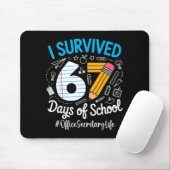 Office Secretary Survived 67 Days Of School Humor  Mousepad (Mit Mouse)