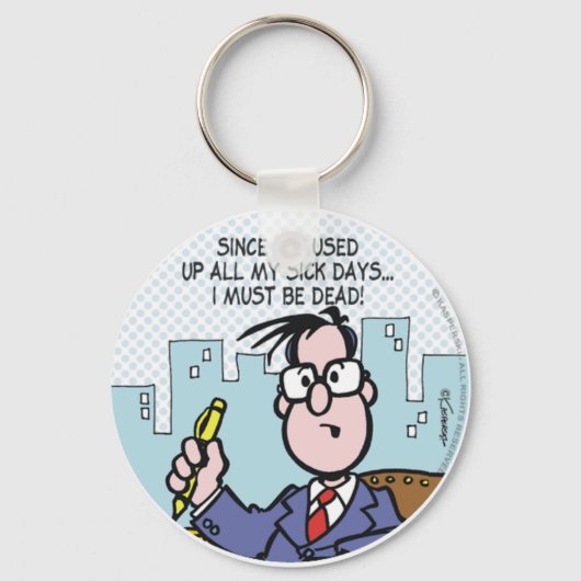Office Sick Days Schlüsselanhänger (Vorderseite)