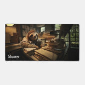 Office Sloth Personalisiert Schreibtischunterlage (Vorderseite)