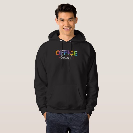 Office Squad Tie Dye Back To School Appreciation Hoodie (Vorne ganz)