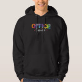 Office Squad Tie Dye Back To School Appreciation Hoodie (Vorderseite)
