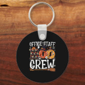 Office Staff Boo Crew Funny Halloween Matching Cos Schlüsselanhänger (Vorderseite)