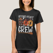 Office Staff Boo Crew Funny Halloween Matching Cos T-Shirt (Vorderseite)