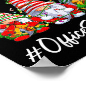 Office Staff Crew Funny Everything Is Fine Christm Poster (Ecke)