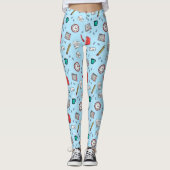 Office Stationery Muster Leggings (Vorderseite)