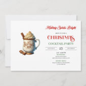 Office style digital festive cocktails party einladung (Vorderseite)