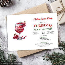 Office style printable festive cocktails party einladung