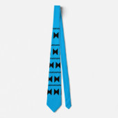 Office tie with elegant blue colour krawatte (Vorderseite)
