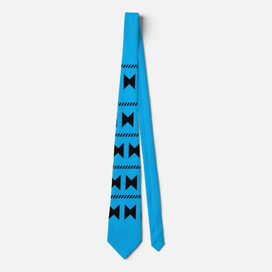 Office tie with elegant blue colour krawatte (Vorderseite)