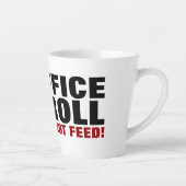 Office Troll Füttre nicht! Internet Troll Cartoon Milchtasse (Rechts)