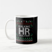 Office Ugly Christmas Funny Walking Hr Violation W Kaffeetasse (Links)